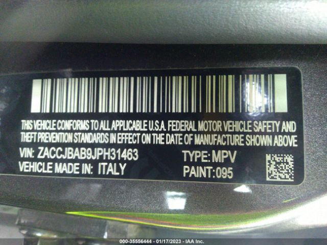 ZACCJBAB9JPH31463 Jeep Renegade Sport