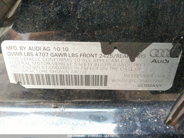 WAUAFAFL7BN027368 Audi A4 2.0t Premium