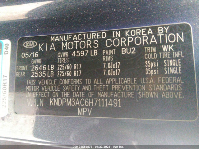 KIA Sportage Lx 2017 KNDPM3AC6H7111491 Image 9