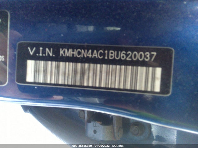 2011 HYUNDAI ACCENT GLS VIN: KMHCN4AC1BU620037