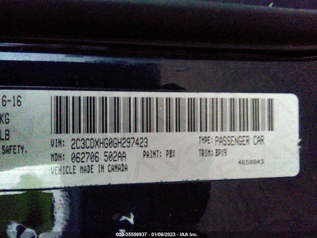 Dodge Charger 2016 2C3CDXHG0GH297423 Image 10