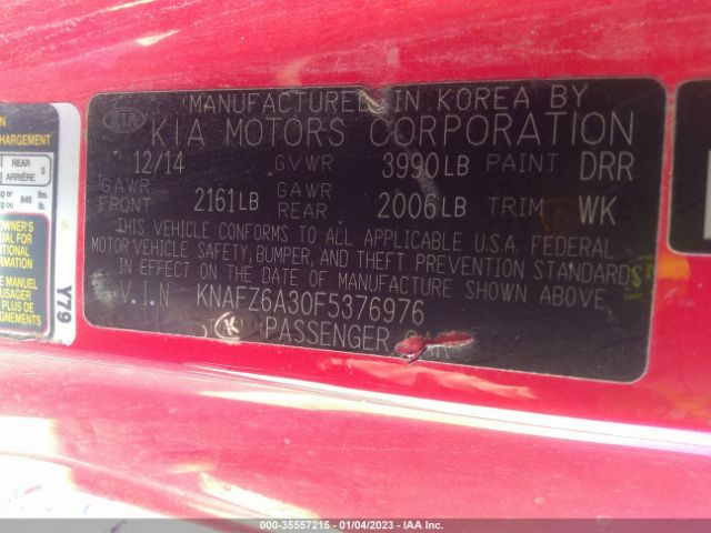 KNAFZ6A30F5376976 KIA Forte Koup Sx