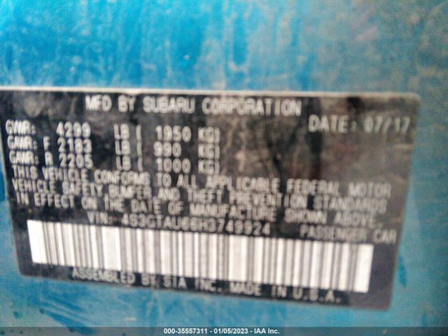 4S3GTAU66H3749924 Subaru Impreza Limited