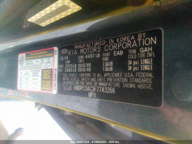KNDPC3AC3F7743266 KIA Sportage Ex