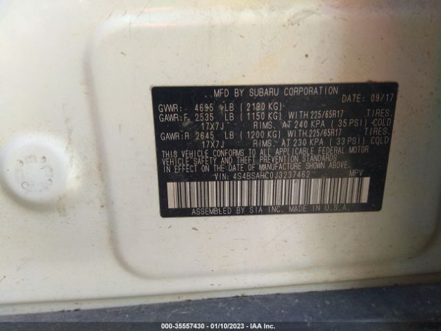 4S4BSAHC0J3237462 Subaru Outback Premium