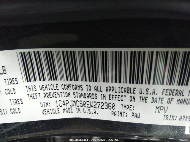 1C4PJMCS0EW272360 Jeep Cherokee Latitude