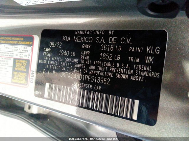 3KPA24AD1PE513962 KIA RIO S