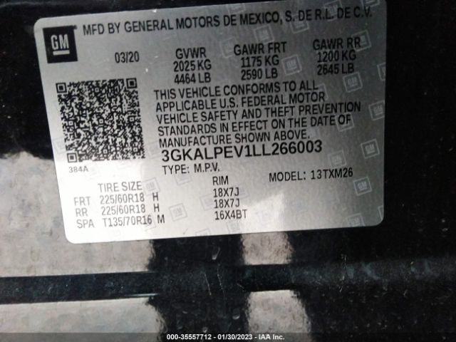 3GKALPEV1LL266003 GMC Terrain Slt