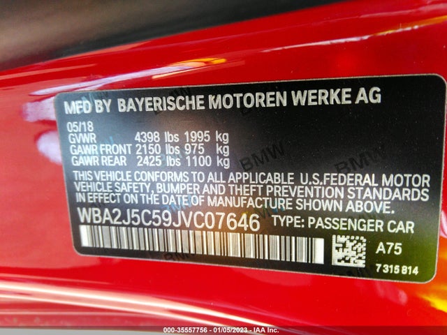2018 BMW 2 Series, VIN: WBA2J5C59JVC07646