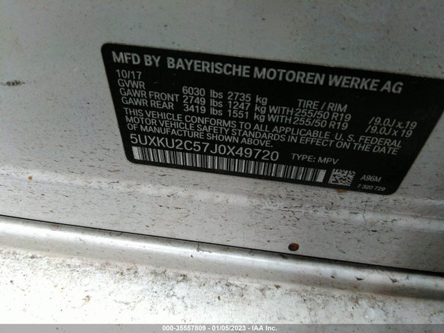 2018 BMW X6, VIN: 5UXKU2C57J0X49720
