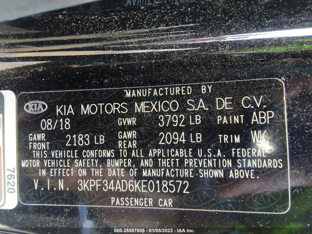 KIA Forte 2019 3KPF34AD6KE018572 Image 11