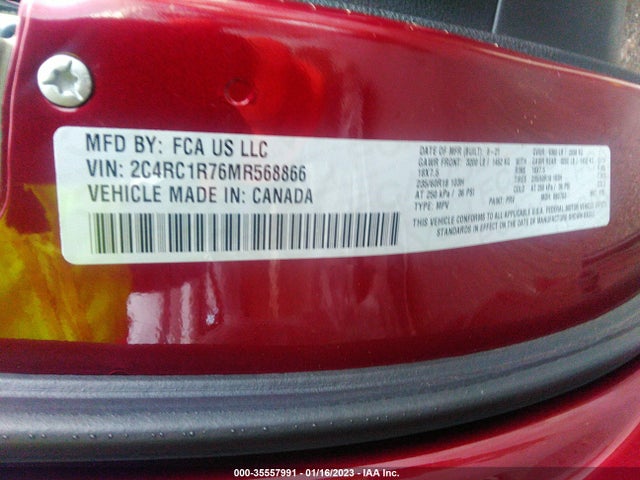 2021 Chrysler Pacifica Hybrid, VIN: 2C4RC1R76MR568866