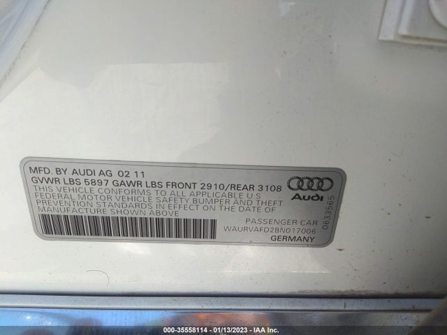 Audi A8 L 2011 WAURVAFD2BN017006 Image 10