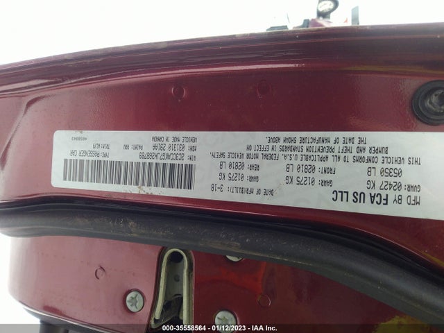 2018 Chrysler 300, VIN: 2C3CCAKG7JH268789