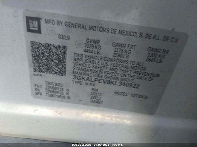 3GKALPEV8KL340922 GMC Terrain Slt