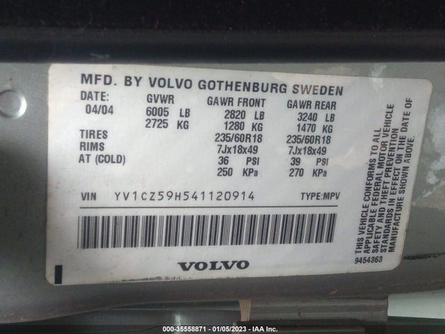 Volvo XC90 2004 YV1CZ59H541120914 Image 9