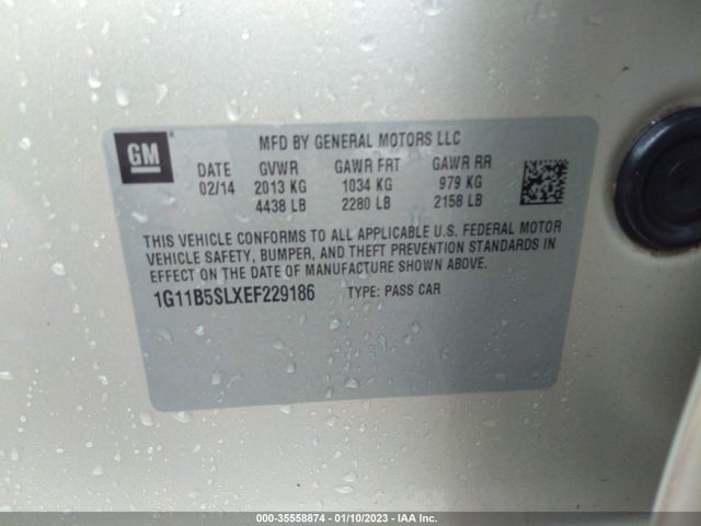 Chevrolet MALIBU LS 2014 1G11B5SLXEF229186 Image 11