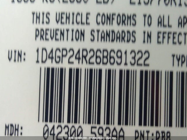 Dodge Grand Caravan Se 2006 1D4GP24R26B691322 Image 10