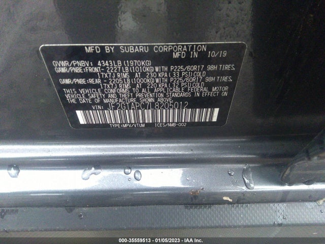 2020 Subaru Crosstrek, VIN: JF2GTAPC7L8205012