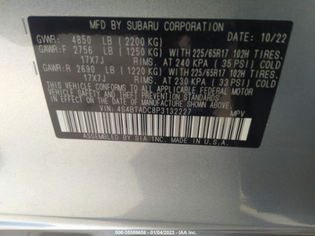 4S4BTADC8P3132227 Subaru Outback