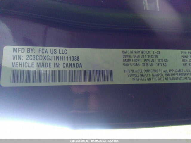 Dodge Charger Scat Pack 2022 2C3CDXGJ1NH111088 Image 10