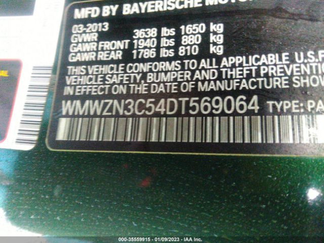 WMWZN3C54DT569064 Mini COOPER CONVERTIBLE