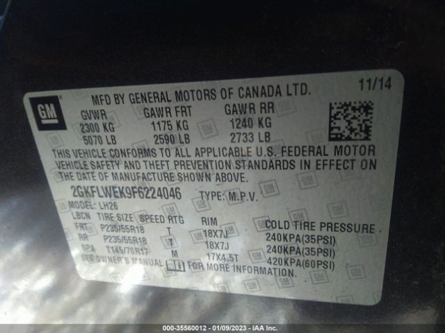 2GKFLWEK9F6224046 GMC Terrain