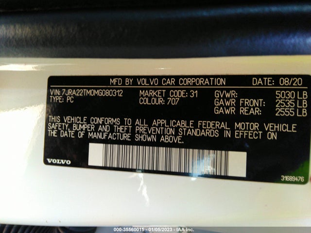 7JRA22TM0MG080312 Volvo S60 R-design