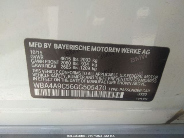 WBA4A9C56GG505470 BMW 4 Series 428i