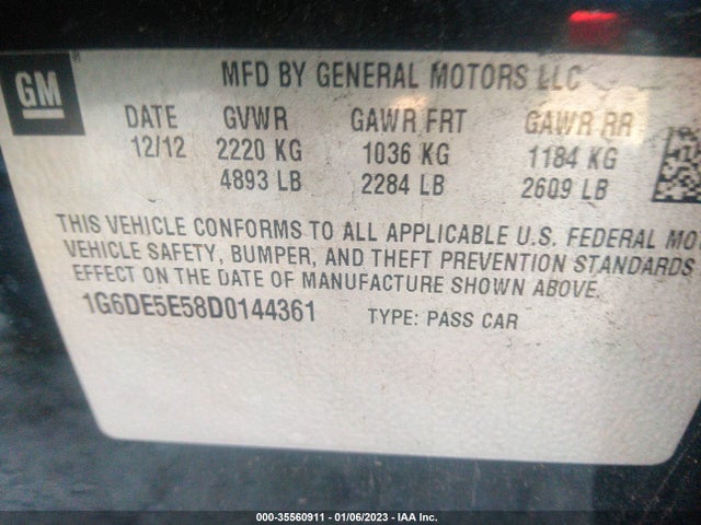 Cadillac Cts Sedan Luxury 2013 1G6DE5E58D0144361 Image 10