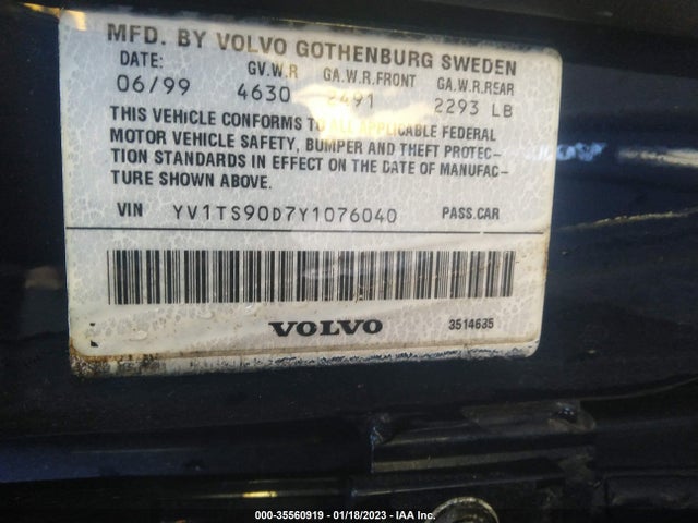 YV1TS90D7Y1076040 Volvo S80
