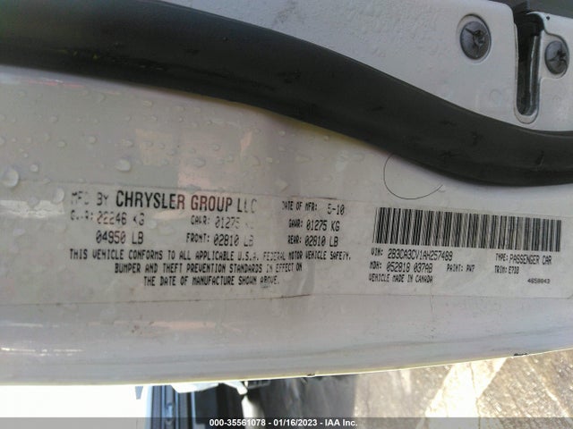 Dodge Charger Sxt 2010 2B3CA3CV1AH257489 Image 9