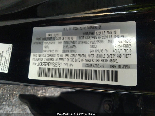 Mazda Cx-5 2.5 S Premium Plus 2022 JM3KFBEM5N1523781 Image 9