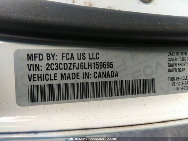 Dodge Challenger R/t Scat Pack 2020 2C3CDZFJ6LH159695 Image 9