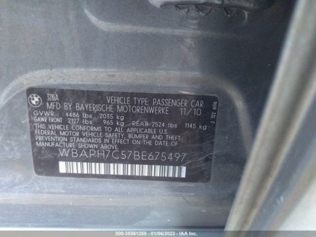 WBAPH7C57BE675497 BMW 3 Series 328i