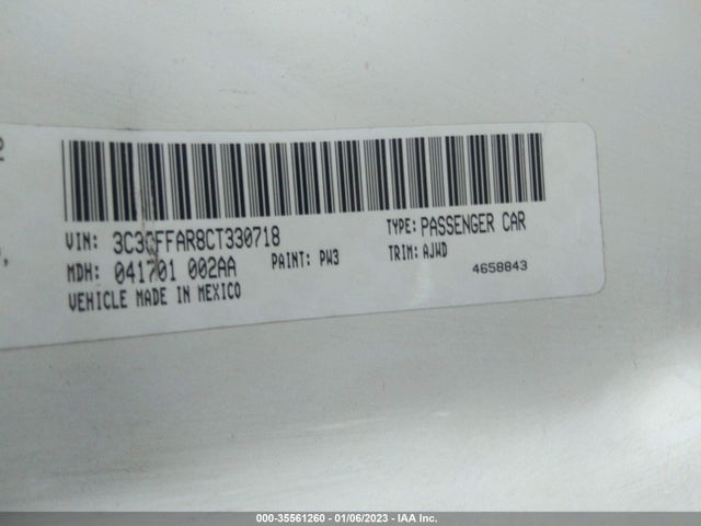 3C3CFFAR8CT330718 Fiat 500