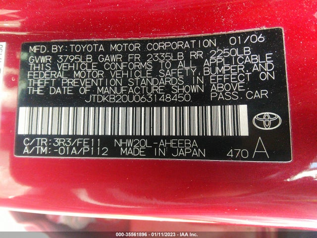 Toyota Prius 2006 JTDKB20U063148450 Image 10