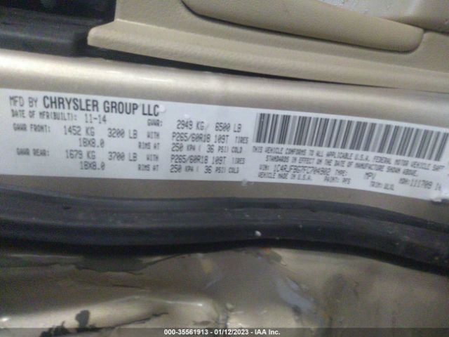 1C4RJFBG7FC704902 Jeep Grand Cherokee Limited