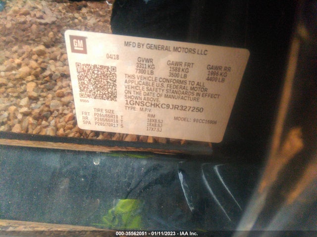 2018 Chevrolet Suburban, VIN: 1GNSCHKC9JR327250