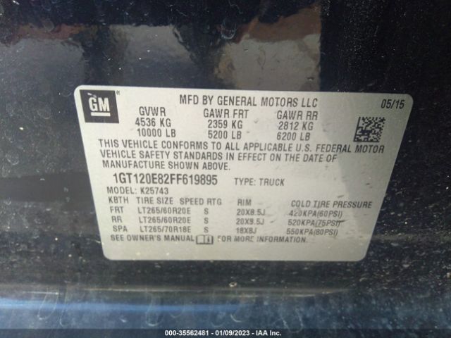 1GT120E82FF619895 GMC Sierra 2500hd Denali