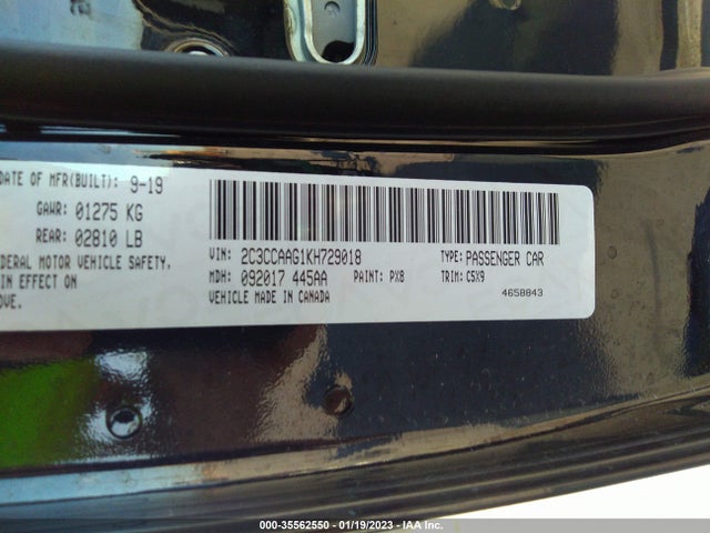 2C3CCAAG1KH729018 Chrysler 300 Touring