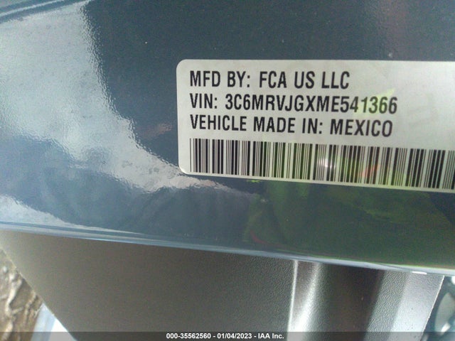2021 Ram Promaster, VIN: 3C6MRVJGXME541366