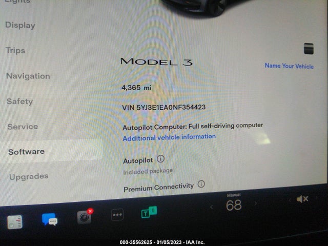 Tesla MODEL 3 2022 5YJ3E1EA0NF354423 Image 8