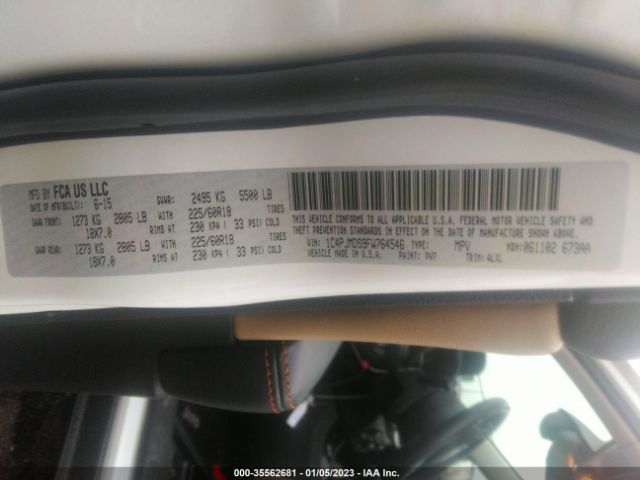 1C4PJMDS9FW764546 Jeep Cherokee Limited