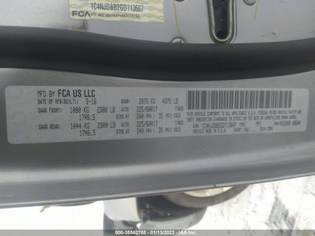 1C4NJDBB2GD713607 Jeep Compass Sport