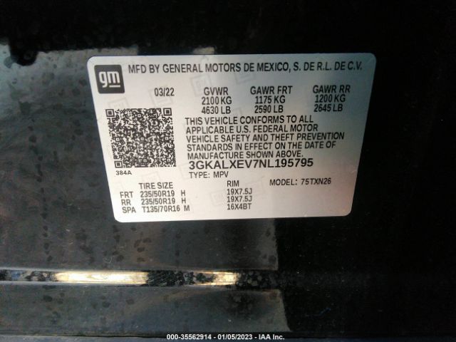 3GKALXEV7NL195795 GMC Terrain Denali