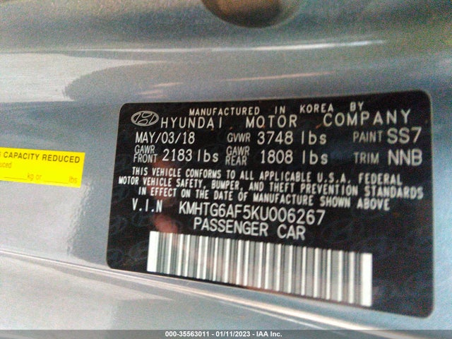 Hyundai Veloster 2.0 2019 KMHTG6AF5KU006267 Image 11