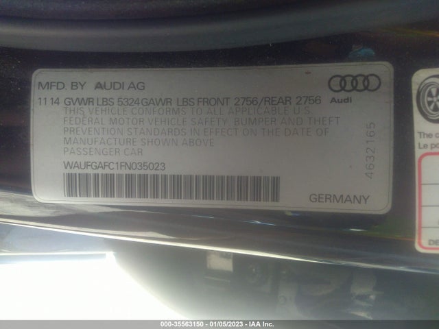 WAUFGAFC1FN035023 Audi A6 3.0t Premium Plus