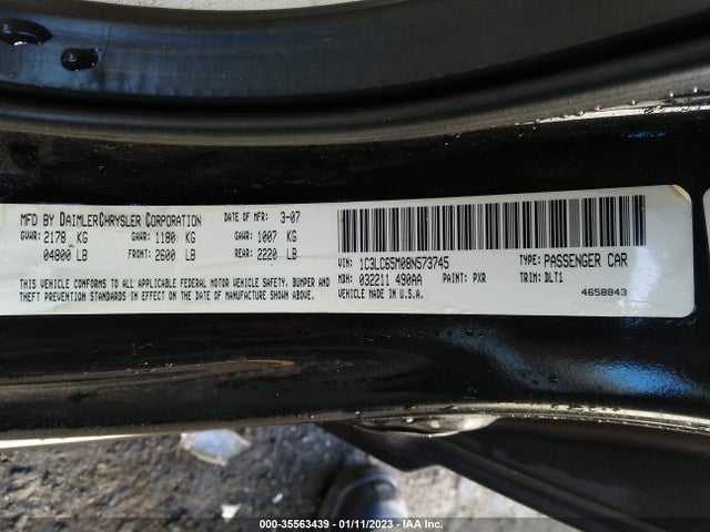1C3LC65M08N573745 Chrysler Sebring Limited