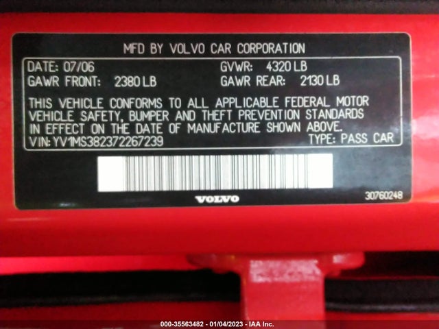 Volvo S40 2007 YV1MS382372267239 Image 10